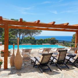 Alghero Villa Barranch with sea view swimming pool for 6 people