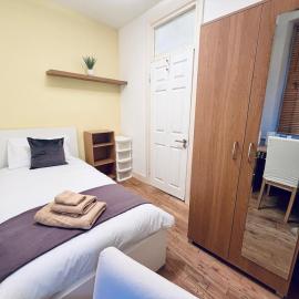 Efficient Single Room in a shared flat, Quiet Workspace & Central, hotel u Londonu