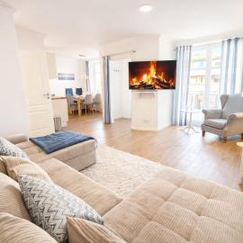 PrimeLoft "Landhaus am Hafen" - Ostsee & Hafenflair - Terrasse - zentral & modern - bis 6 Pers - OG