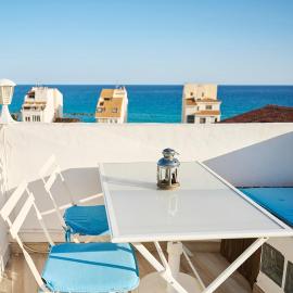 Casa Ariana, casco antiguo, terrazas con vistas al mar, hotel i Altea