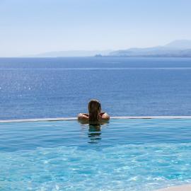 In Blue Villa, Sea View Reverie with a Secluded Beach by etouri