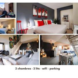 Le Duplex du Marche-centre-parking prive-balcon