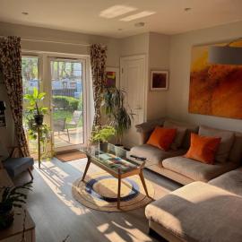 Stylish Art Apartment with Canal