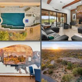 Your Luxury Desert Villa with Pool Hot Tub & Views, hotel din Cave Creek