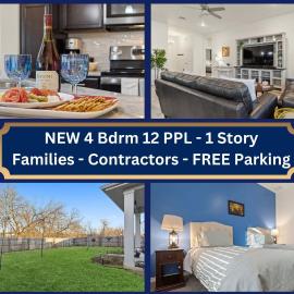 NEW Temple House - 12PPL - Families, Groups, Insurance - Quiet Street, 5 Mi To Meta, BS&W, UMHB Pets OK, FAST Wi-Fi FREE Parking - Professionally Managed By Stay Albatross Furnished Rentals, hotel din Temple