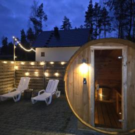 Domek Julia z banią ruską i sauną, hotel u gradu Suleczyno