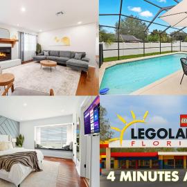 Luxury 3BR with Private POOL & GAME ROOM, only 4 MIN to LEGOLAND