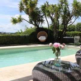 Rez de Villa Les Feuillantines vue magnifique, piscine chauffée privée, jacuzzi, "villa Les Feuillantines
