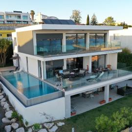 Modern Villa with Sea & River View Pool and Gym.