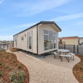 Chalet in De Haan with terrace, viešbutis mieste De Hanas