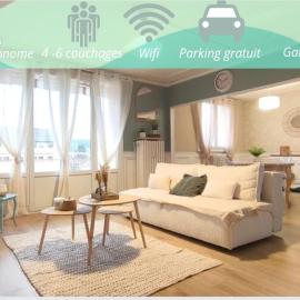 Appartement T3, 3 étoiles cosy avec garage privatif