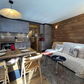 Appartement lumineux 2 pièces cabine au Monêtier-les-Bains, proche pistes, avec parking - FR-1-330F-239, hotel in Le Monêtier-les-Bains