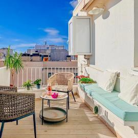 Bonaire Penthouse Sitges 2 terraces steps from beach