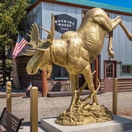 Stay at The Bucking Moose (#10) Cowboy Cabin, 2 bedroom cabin just 1 minute from Yellowstone