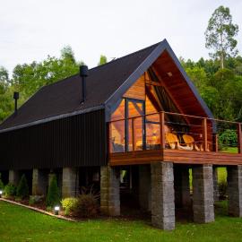 Cabana Terra - Hidro com vista, Lareira e Café da manhã