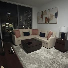 Miami-Brickell with Skyline views Luxury High Rise 2BR-2BATH - walking distance to KASEYA - HEAT ARENA - BAYSIDE - PORT OF MIAMI CRUISE SHIPS