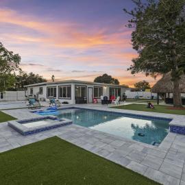 The AMI Estate Pool Pickleball Mini-Golf & Jacuzzi
