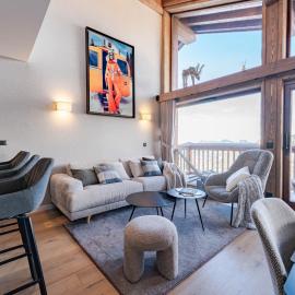 Méribel Mottaret - Appartement 3 chambres, 6 pers, parking, terrasse, skis aux pieds – hotel w mieście Les Allues