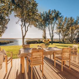 Watermark Usedom - Premium Ferienhaus direkt am Wasser mit eigener Badestelle - Haus Welle
