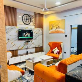 2 bedroom villa living room in Ouaga 2000 behind FSR-B
