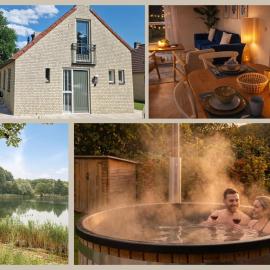 Lakestyle wellness met hottub en BBQ bij meer in Gelderland, hotel en Ewijk
