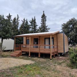 mobil home chalet tulette nyons, hotel en Tulette