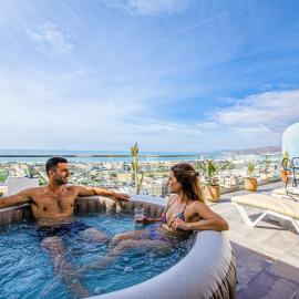 Sea View Apartment with Private Jacuzzi Tamraght