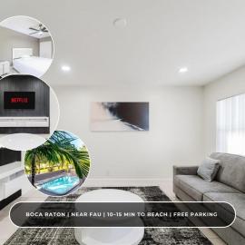 Modern Boca Condo Near FAU - 2 KING BR, Pool