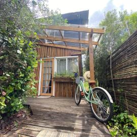 Natures Balcony Reclaimed Wood Cabin with Villarrica Volcano and Majestic Peak Views