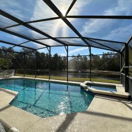 Sunny lake view villa with pool spa - close to attractions