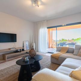 Cozy living space near scenic golf greens!