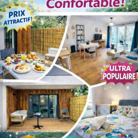 Le Cottage Jardin élégant & cosy, plage pour 6 personnes, animaux admis Biscarrosse