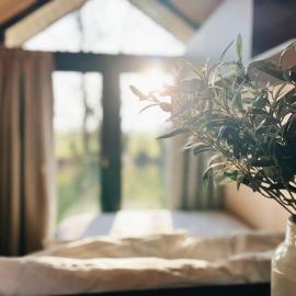 Viesnīca Tiny Cabin met privé hottub pilsētā Rutten