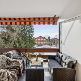 Central studio in Villars sur Ollon, Emeraude, for 3 only 100m to Bretaye ski train