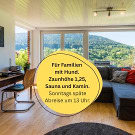 Burghalde: Sauna | Kamin | Garten | eingezäunt