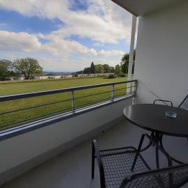 Appartement mit schönem Blick auf die Berge und Indoorpool