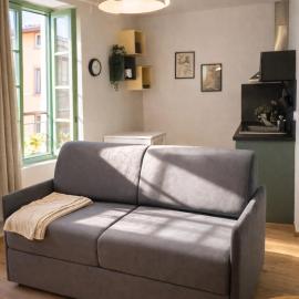 Studio neuf équipé, confortable et au calme