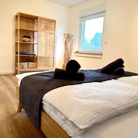 Issel Apart - Modernes Apartment am Niederrhein -55 qm- Balkon- Parkplatz-, hotelli kohteessa Isselburg