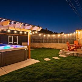 Luxury 4BR OKC Retreat w Hot Tub & Firepit