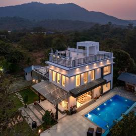 StayVista's La Beaumont - 4BHK Villa with Private Pool & BBQ