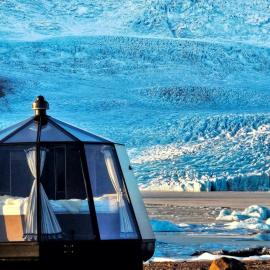 Fjallsárlón Glacier Lagoon Aurora Huts - Winter, Hotel in Hnappavellir