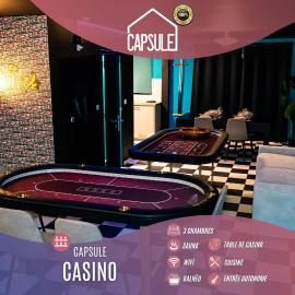 Capsule Casino - table de jeux - balnéo - sauna - Playstation 5 – hotel w mieście Mons
