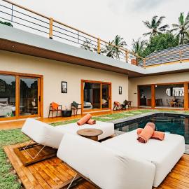 Joyluck Royal Private Villa Ubud Rice Field View, hotell i Badung