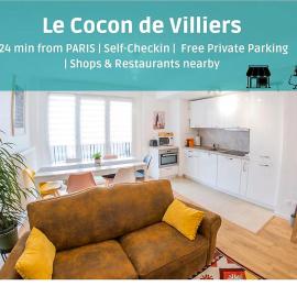 Paris & DisneyLand - 2min From Train Station - Private Indoor Parking, hotel in Villiers-sur-Marne