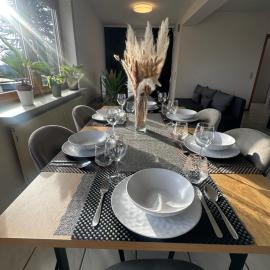 Ferienwohnung in Rheinfelden, Grenznähe und Blick auf die Schweiz