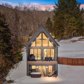 Lake Haus Cabin - Hot Tub, Sauna, Lake View, Wi-Fi, hotel sa Luray