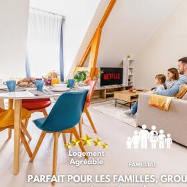 Les bonn'apparts sur seine - La spacieuse - Famillial 6pers - Parking، فندق في Bonnières-sur-Seine