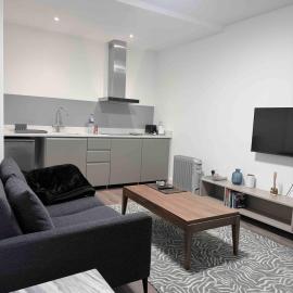Full 1 bedroom and sitting room basement flat, 1 kingsize bed, hotel din Londra