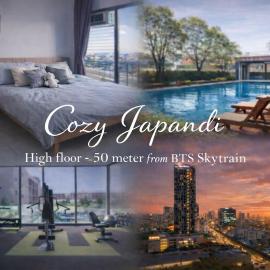 Cozy Japandi Stay on Sukhumvit