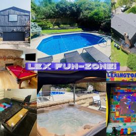 Centrally Located Lexington FUN-ZONE! Pool! Hottub! Game Room! Keeneland and UK Campus Close by! Pets Allowed for Fee!, hotel din Lexington